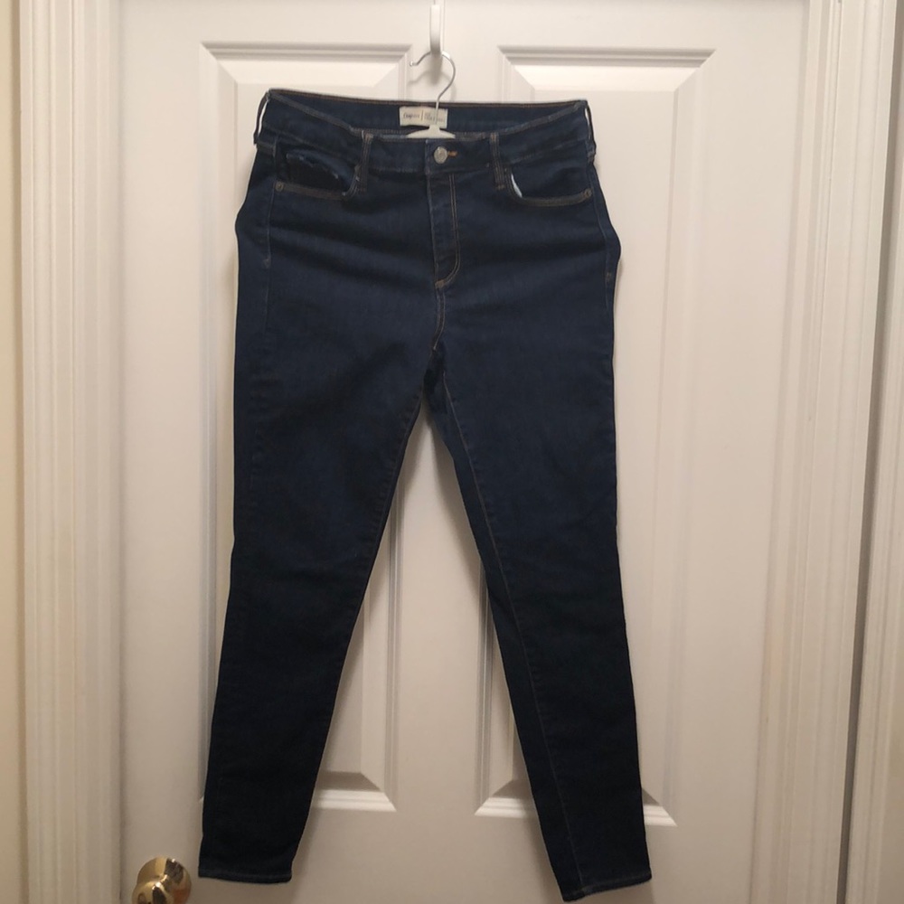 Gap true skinny dark wash jeans